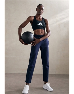 Спортивный бюстгальтер с легкой поддержкой POWERREACT BIG LOGO GRAPHIC BRA, черный Adidas