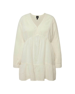 Туника TEXTURED DETAIL LONG SLEEVE, белый Ulla popken