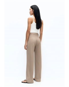 Брюки SMART SEAMED, коричневый Pull & bear