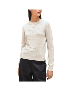 Свитер женский кашемировый Hermes, белый Hermès