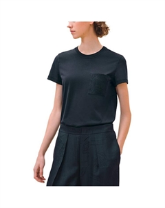 Футболка женская Hermes, черный / синий Hermès