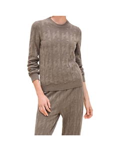 Свитер женский Hermes, серый / белый Hermès