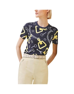 Футболка женская фиолетовая Hermes Hermès