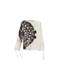 Рубашка женская Hermes, белый / черный Hermès