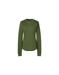 Лонгслив HEATTECH Wool Blend, оливковый Uniqlo