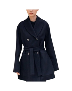 Пальто женское Hermes, темно-синий Hermès