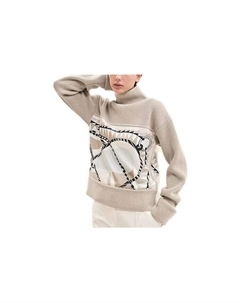 Свитер женский Hermes, бежевый / белый Hermès