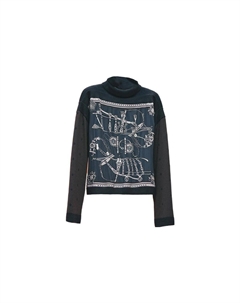 Футболка женская Lolite Hermes, синий / черный Hermès