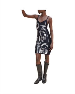 Платье-комбинация Hermes, черный Hermès