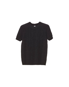 Кашемировый свитер женский черный Hermes Hermès