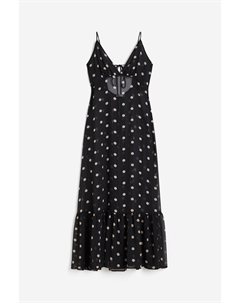 Платье Sheer Chiffon, черный H&m