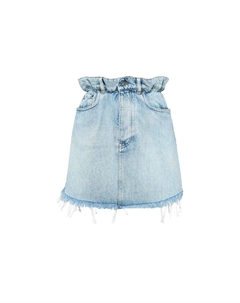 Джинсовая юбка женская синяя Miu miu