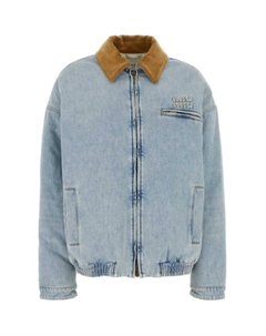 Куртка женская с воротником, синий Miu miu