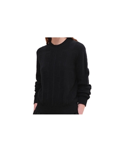 Свитер женский Hermes с круглым вырезом, черный Hermès