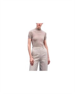 Футболка женская Hermes с воротом, бежевый Hermès