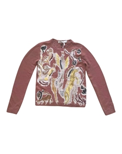 Кофта женская с узором, светло-красный Dior