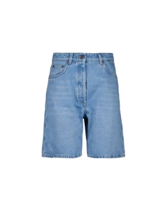 Шорты женские джинсовые, светло-голубой Prada