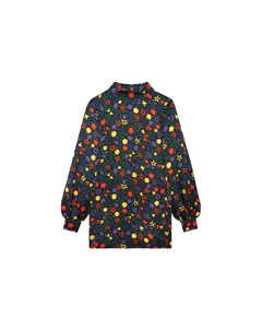 Платье женское с длинными рукавами, черный / красный Saint laurent