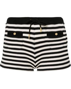 Шорты женские Casual, белый / черный Celine