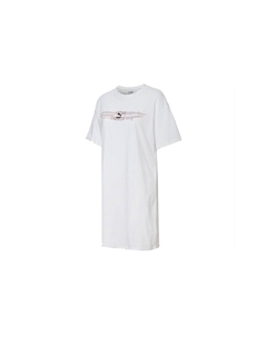 Платье с короткими рукавами женское белое Puma