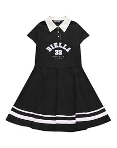 Платье с короткими рукавами женское, цвет черный как смоль Fila fusion