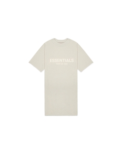 SS22 Платье с короткими рукавами женское пшеничное Fear of god essentials