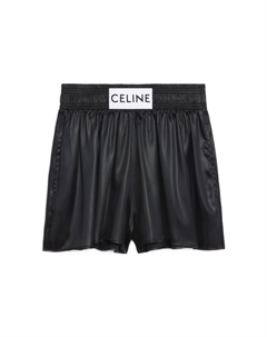 Шорты женские с логотипом, черный Celine