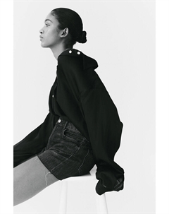 Джинсовые шорты feather soft, черный H&m