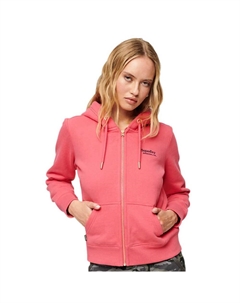 Толстовка Essential Logo Full Zip, розовый Superdry