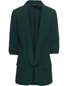 Длинный пиджак с драпированными рукавами, зеленый Bodyflirt