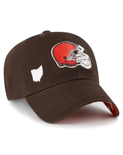 Женская коричневая регулируемая шляпа '47 Cleveland Browns Confetti Icon Clean Up Unbranded