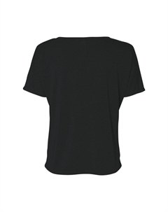 Женская футболка BELLA + CANVAS с напуском и V-образным вырезом, белый Bella+canvas