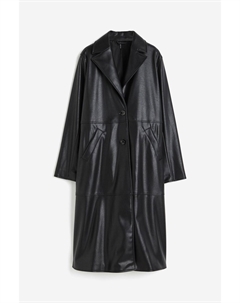 Пальто Coated Single-breasted, черный H&m
