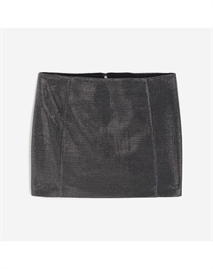 Юбка Shiny Mini, черный/серебристый H&m