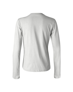 Женская футболка из джерси с длинными рукавами BELLA + CANVAS, белый Bella+canvas