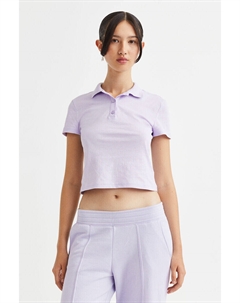 Хлопковая рубашка-поло, фиолетовый H&m