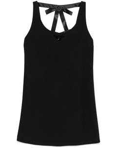 Мини-платье с треугольным логотипом, черный Prada