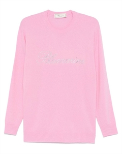 Свитер с логотипом, розовый Blumarine