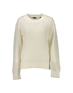 Белый шерстяной женский свитер Gant