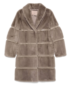 Пальто из искусственной овчины, серый Twinset