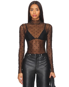 Топ из сетки лилит Retrofete, черный