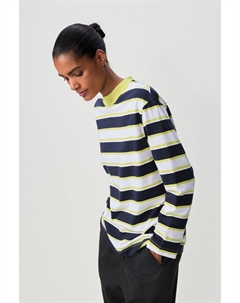 Топ свободного кроя с длинными рукавами из 100% хлопка, охра Next