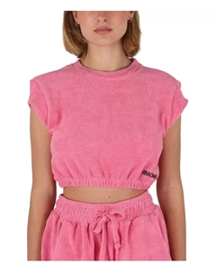 Шикарный топ без рукавов из хлопковой смеси с вышивкой, розовый Hinnominate