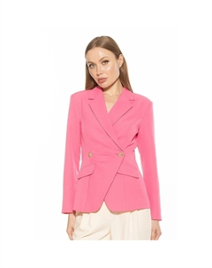 Женский блейзер Tansy с драпировкой и мягкой структурой на одной пуговице, цвет Hot Pink Alexia admor