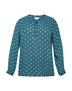 Блузка Blouse, синий Kaffe curve