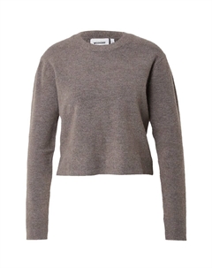 Тонкий вязаный свитер Sweater, коричневый Weekday