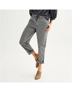 Брюки-капри Petite Easy Paper Bag с поясом, цвет Trinity Gray Sonoma goods for life