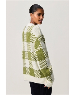 Трикотажная туника с круглым вырезом, зеленый Next