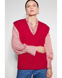 Трикотажный джемпер Zuri с молнией, красный Monsoon