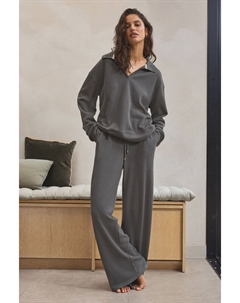 Широкие брюки джоггеры Knitlook, серый Next